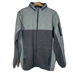 Burton Men's Pierce Fleece Dandong Grey Winter Jacket Coat Size L